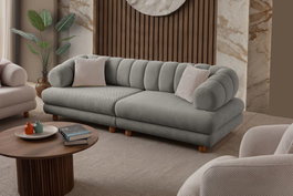 Atelier Del Sofa Sofá Gloria 3 Plazas Gris